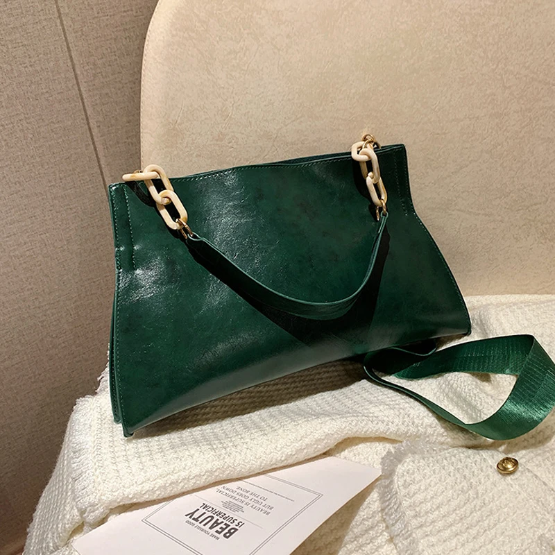 2024 novo design bolsas femininas bolsa de ombro macio couro sintético crossbody grande capacidade moda feminina sacos axilas - Imagem 2