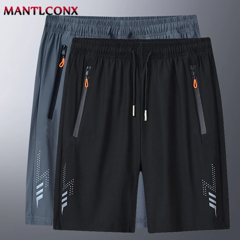 Treino elástico de secagem rápida masculino Calça curta, ginásio, Fitness, Corrida, Corrida, Casual, novo, verão, Treino esportivo