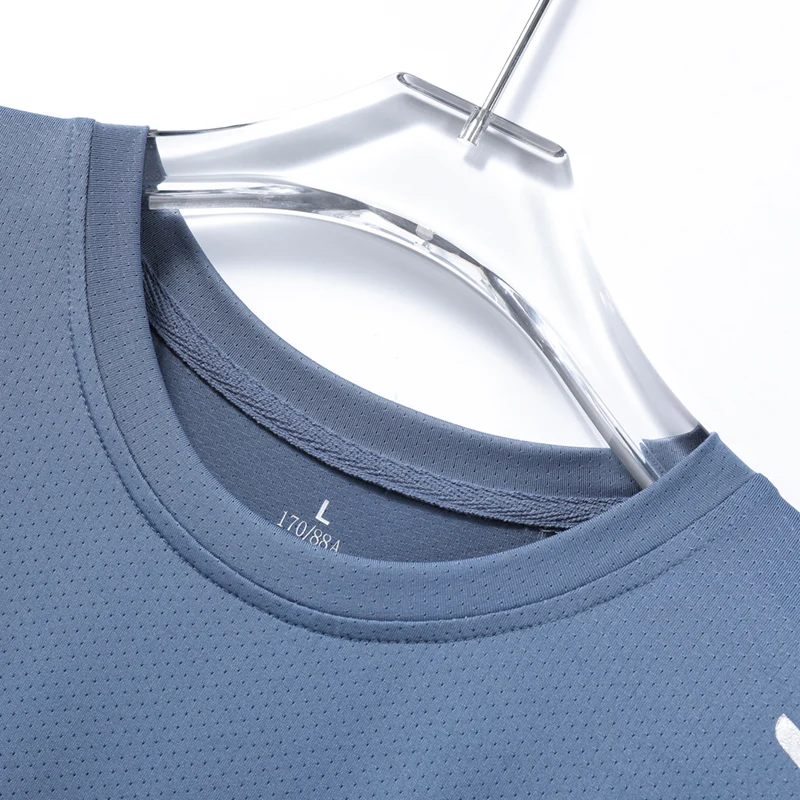 CHRLCK-T-Shirt Masculina de Secagem Rápida, Respirável, Caminhadas, Camisetas de Pesca, Macia, Elasticidade, Camisa Curta Esportiva ao Ar Livre, Verão - Imagem 4