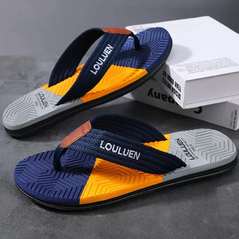 Alta qualidade venda quente dos homens flip flops verão praia flip flops moda respirável casual praia chinelos verão ao ar livre - Imagem 6