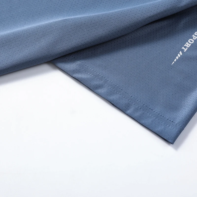 CHRLCK-T-Shirt Masculina de Secagem Rápida, Respirável, Caminhadas, Camisetas de Pesca, Macia, Elasticidade, Camisa Curta Esportiva ao Ar Livre, Verão - Imagem 5