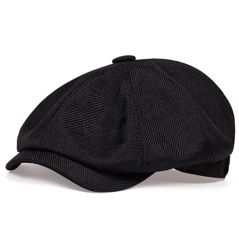 Chapéu de jornaleiro casual masculino primavera outono retro boina chapéus selvagens chapéus casuais unisex boné octogonal selvagem para homens bonés de rua gorras - Imagem 3