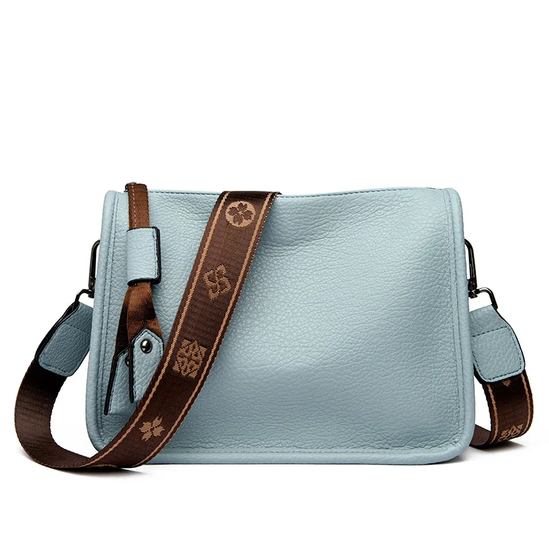 Sacola de couro genuíno para mulheres, alta qualidade, luxo, couro macio, ombro, sacos crossbody para senhoras, saco mensageiro feminino, moda, 2024 - Imagem 6