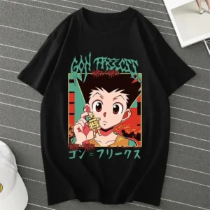 Anime caçador x caçador killua zoldyck t camisa das mulheres dos homens moda casual harajuku manga curta tripulação pescoço plus size unisex t camisa