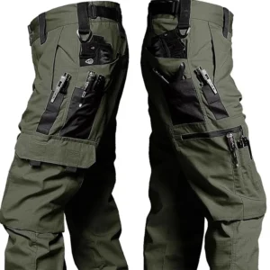 Novas calças de trabalho tático dos homens calças de carga ao ar livre multi-bolso impermeável calça outono primavera ao ar livre workwear caminhadas